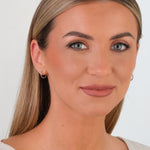 14k White Gold Mini Hoop Earrings - Simply Whispers