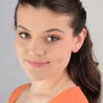 Zirconia Moon Gold Stud Earrings - Simply Whispers