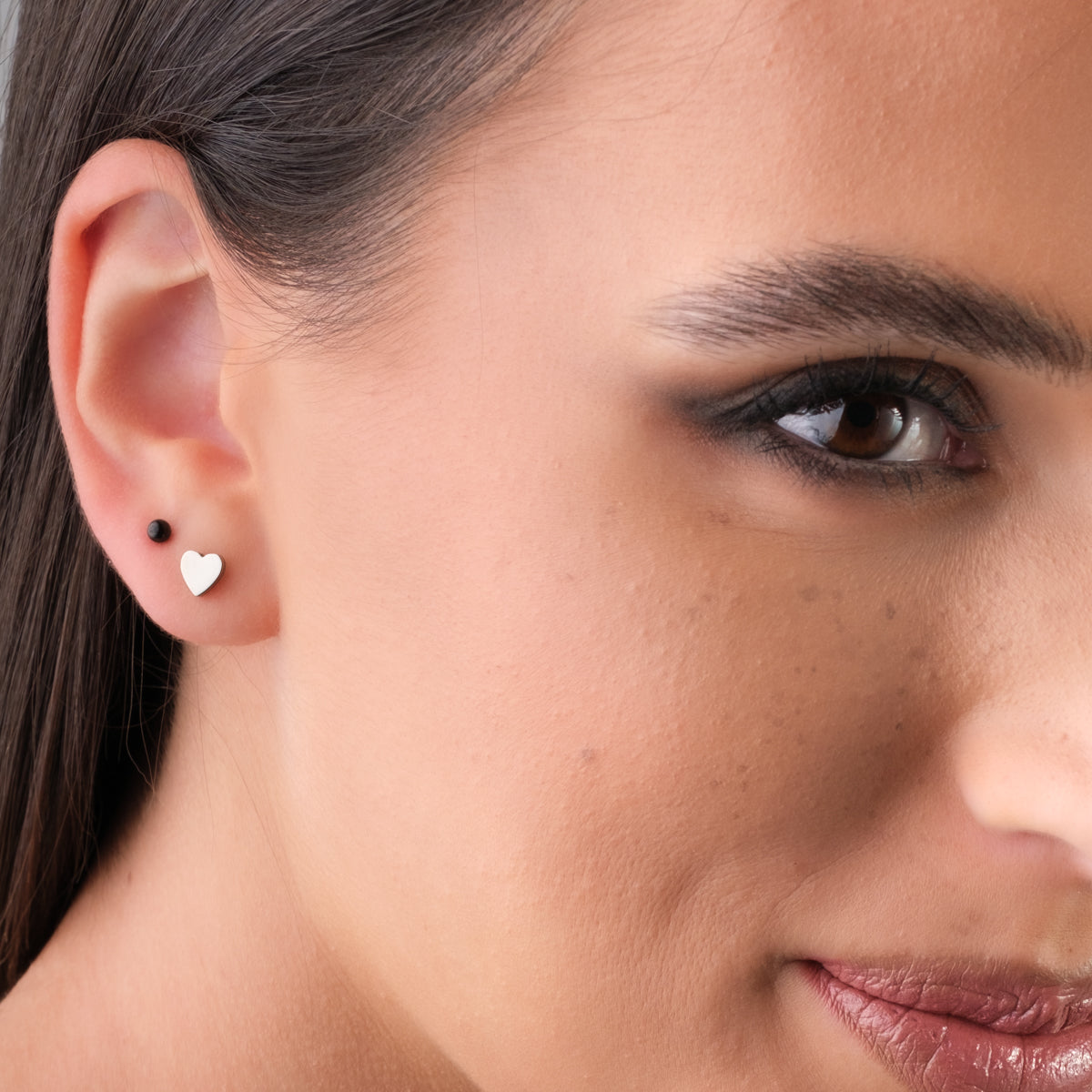 Black Titanium Ball Stud Earrings - Simply Whispers