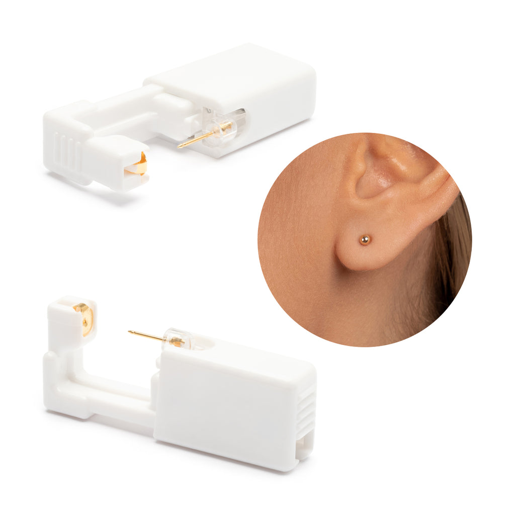 Ear Piercing 3 mm Ball 14K Gold Self Piercer - Simply Whispers