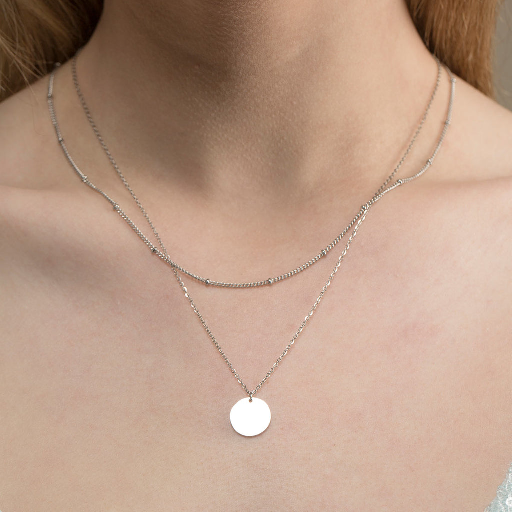 Layered Coin Necklace - Simply Whispers
