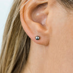 Stainless Steel 4 mm Ball Stud Earrings - Simply Whispers