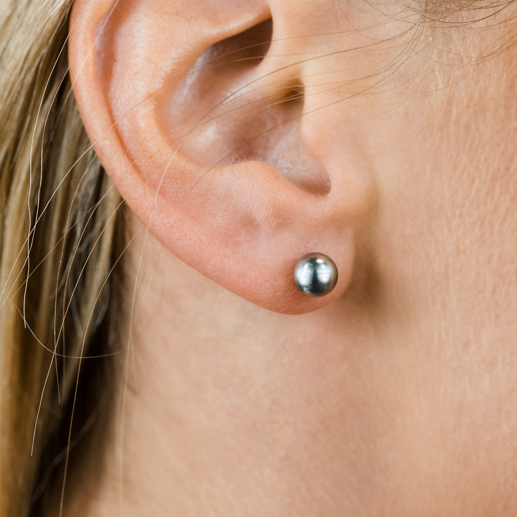 Stainless Steel 6 mm Ball Stud Earrings - Simply Whispers