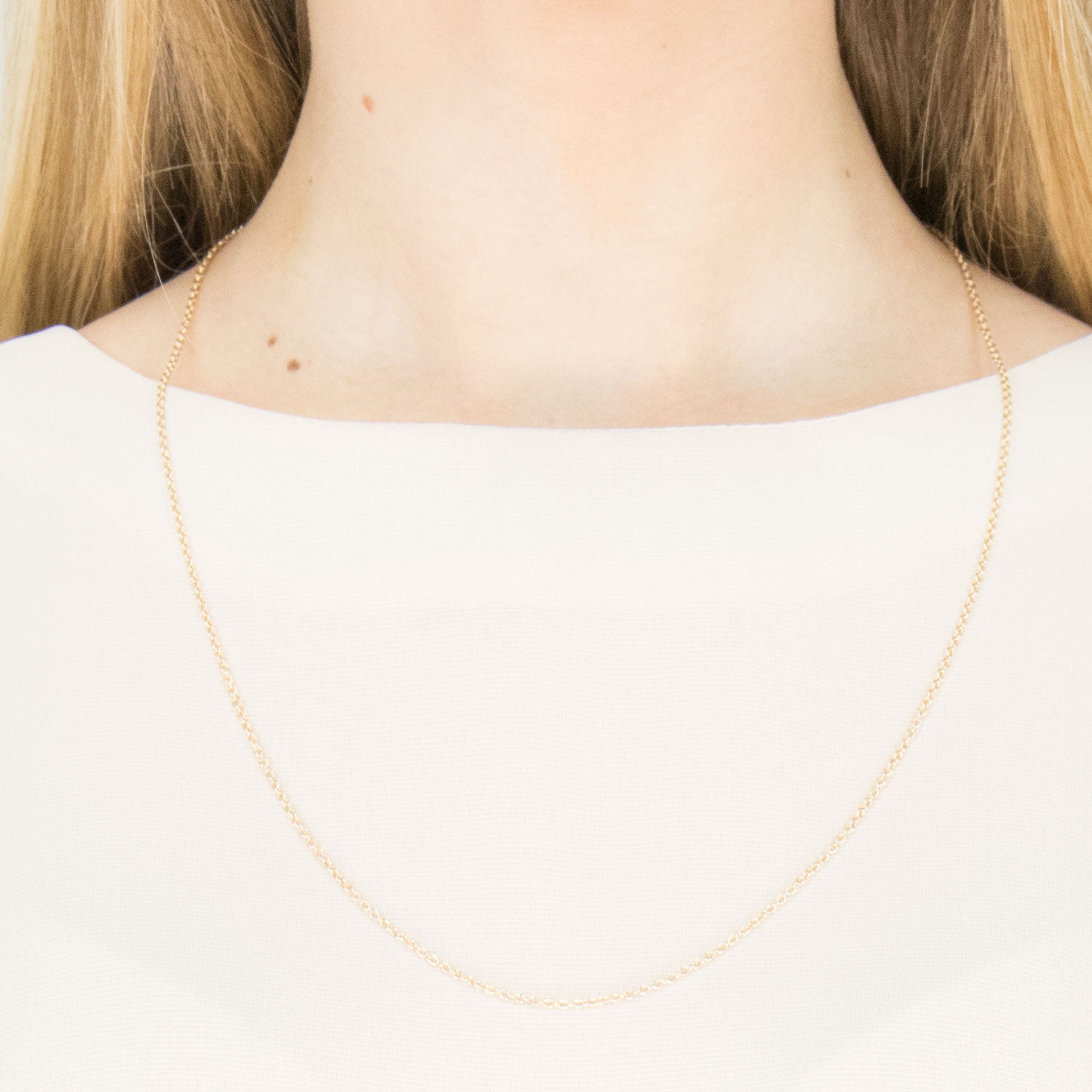 Gold Plated 24 inch Pendant Chain Necklace - Simply Whispers