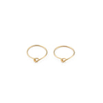 14k Gold 10 mm Hoop Earrings - Simply Whispers