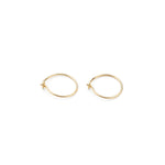 14k Gold 10 mm Hoop Earrings - Simply Whispers