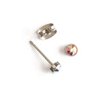 Aurora borealis titanium stud earrings - Simply Whispers