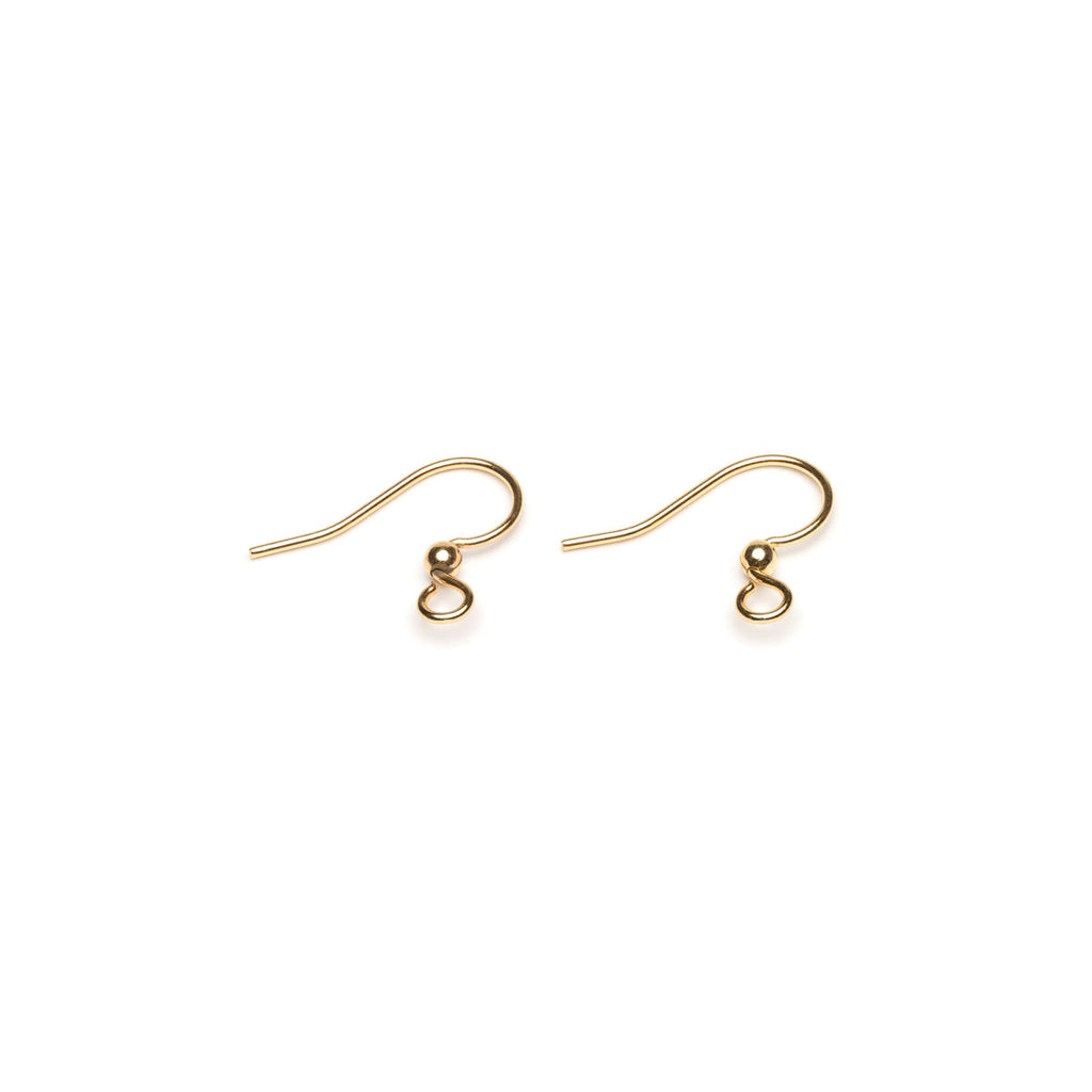 Gold Plated French Hook With Ball Accessory - 1 Pair - Simply Whispers