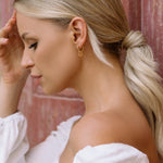 Gold Shaker Ball Huggie Hoops - Simply Whispers