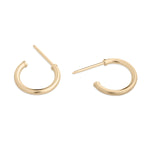 14k Yellow Gold 12 mm Posted Hoop Earrings - Simply Whispers