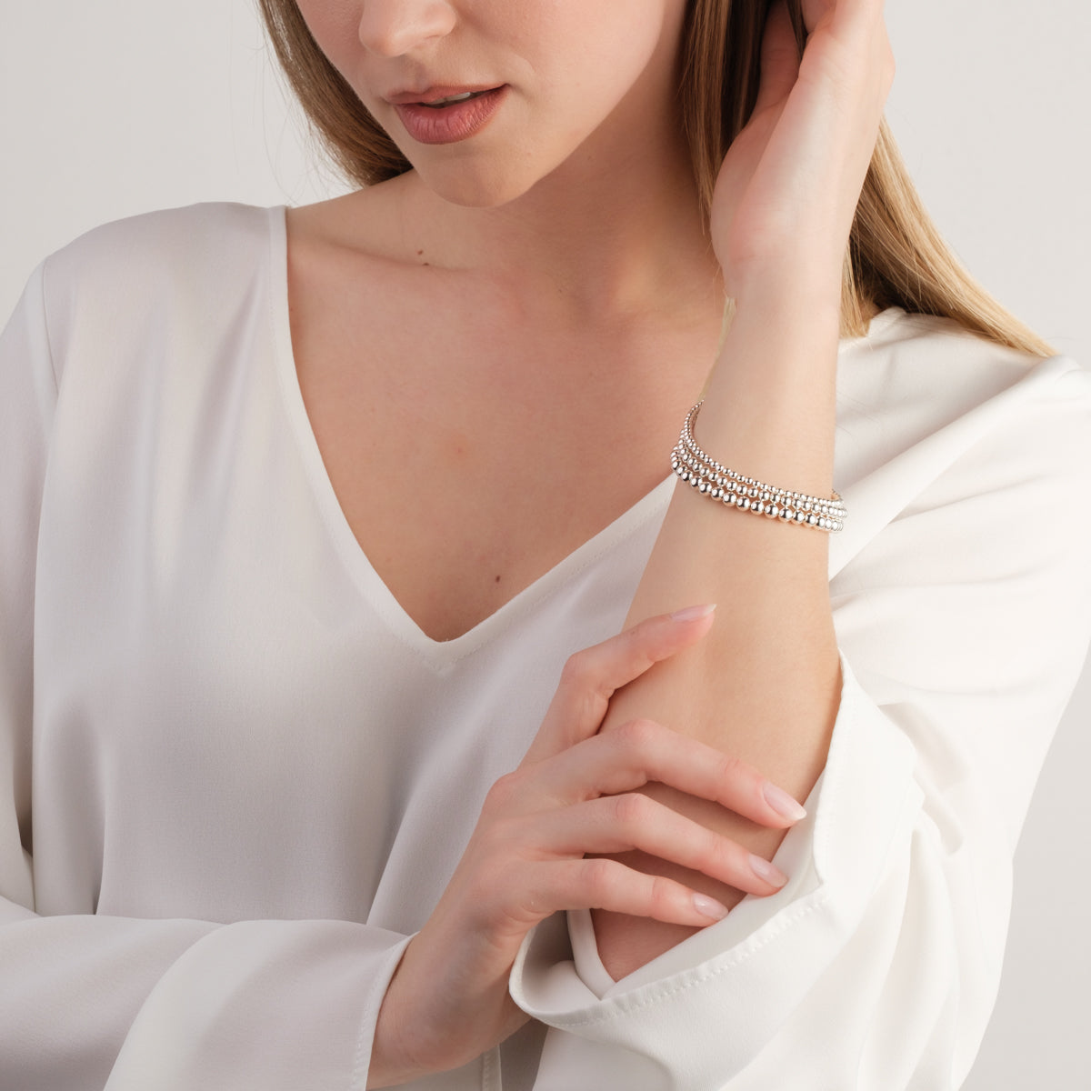4 mm Ball Sterling Silver Bracelet - Simply Whispers