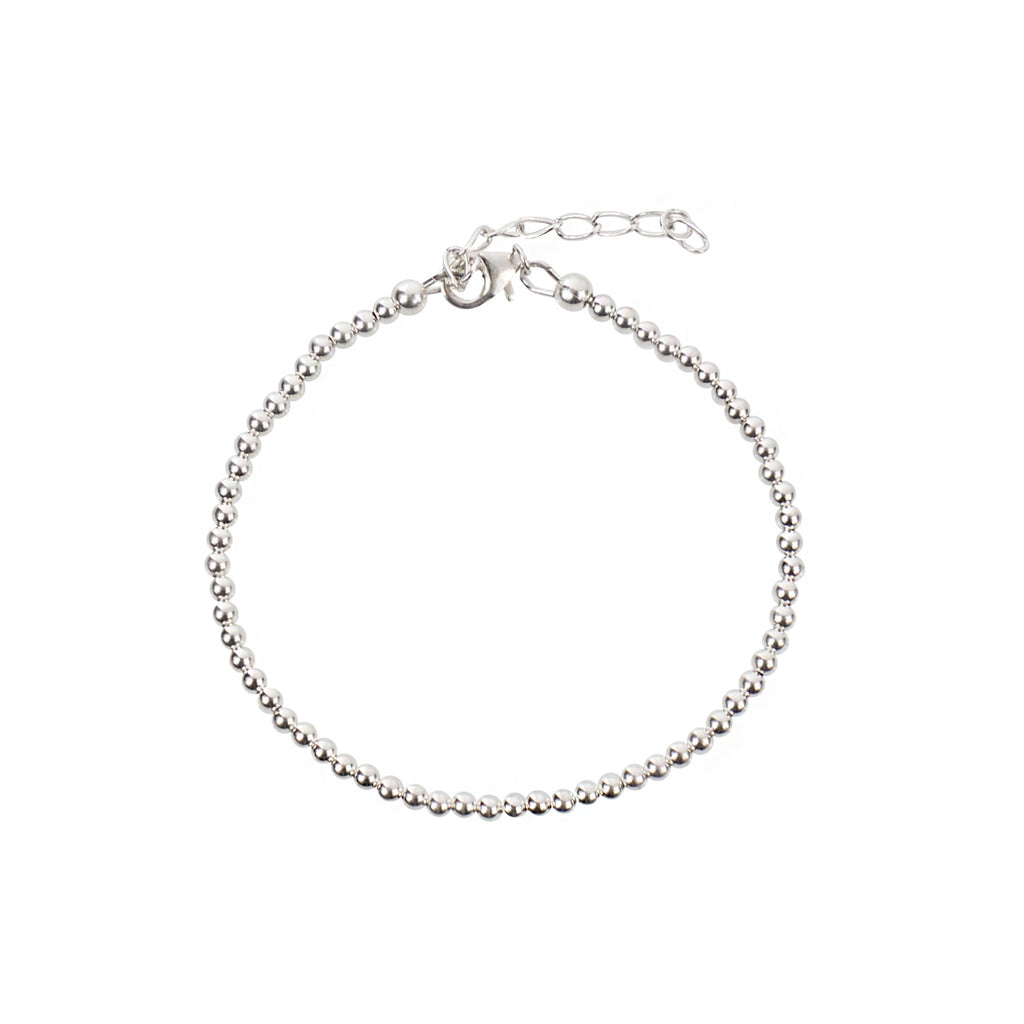 3 mm Ball Sterling Silver Bracelet - Simply Whispers