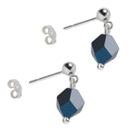 925 Sterling Silver Blue Peacock Drop Earrings - Simply Whispers