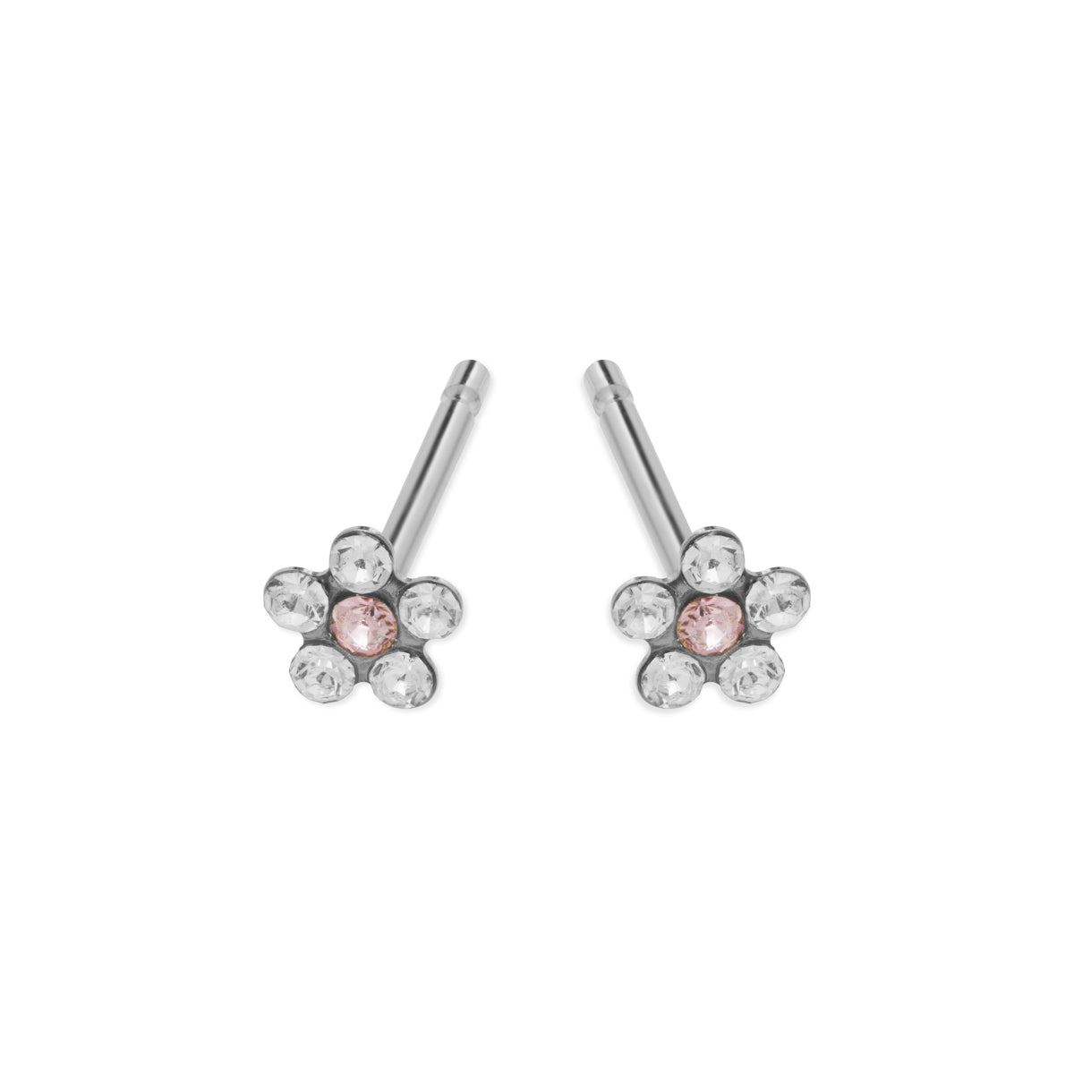 Mini Pink Daisy Stud Earrings - Simply Whispers