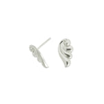 Steel Angel wings Stud Earrings - Simply Whispers