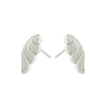 Steel Angel wings Stud Earrings - Simply Whispers