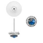 Blue Crystal Stud Earrings - Simply Whispers