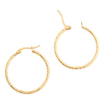 Gold Bamboo Hoop Earrings - Simply Whispers