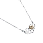 Gold Bee Silver Honeycomb Necklace - Simply Whispers