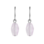 Rose Quartz Niobium French Hook Earrings - Simply Whispers
