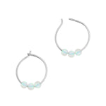 Opal Titanium Hoop Earrings - Simply Whispers