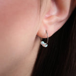 Opal Titanium Hoop Earrings - Simply Whispers