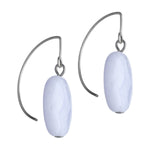 Purple Agate Niobium French Hook Earrings - Simply Whispers