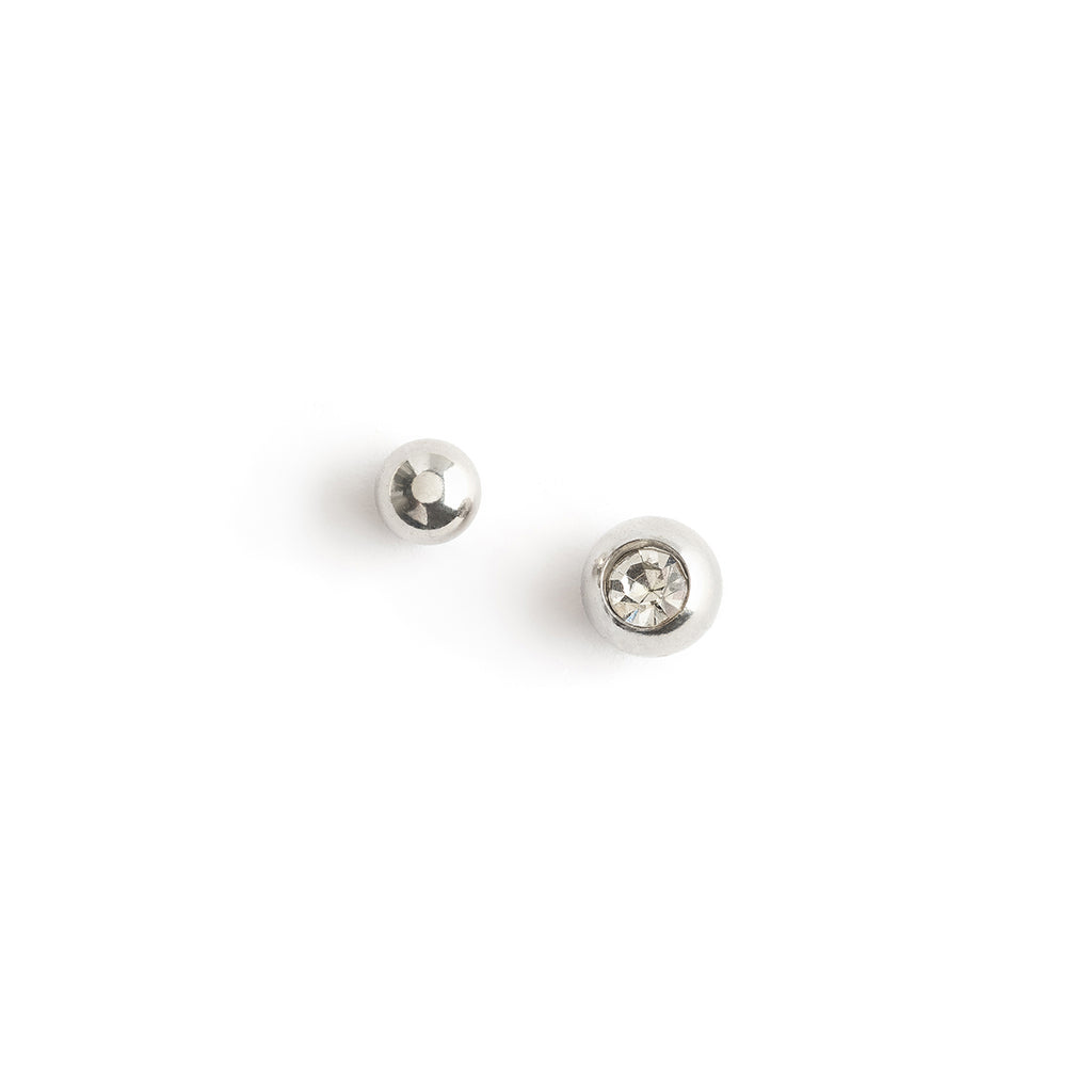 Helix Ear Piercing Stainless Steel Crystal Ball - Simply Whispers