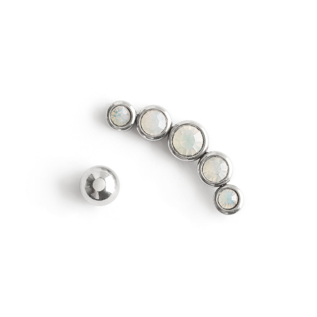 Helix Ear Piercing Stainless Steel Opal - Simply Whispers