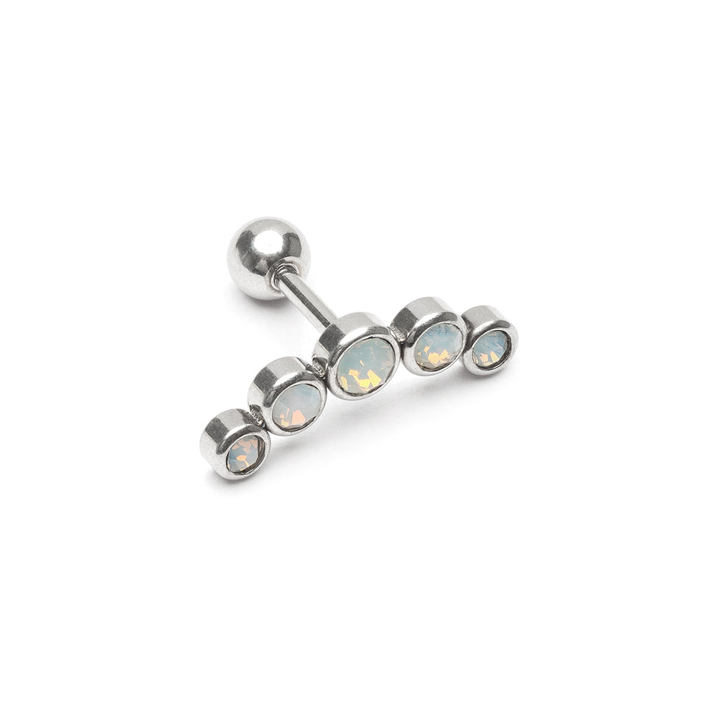Helix Ear Piercing Stainless Steel Opal - Simply Whispers