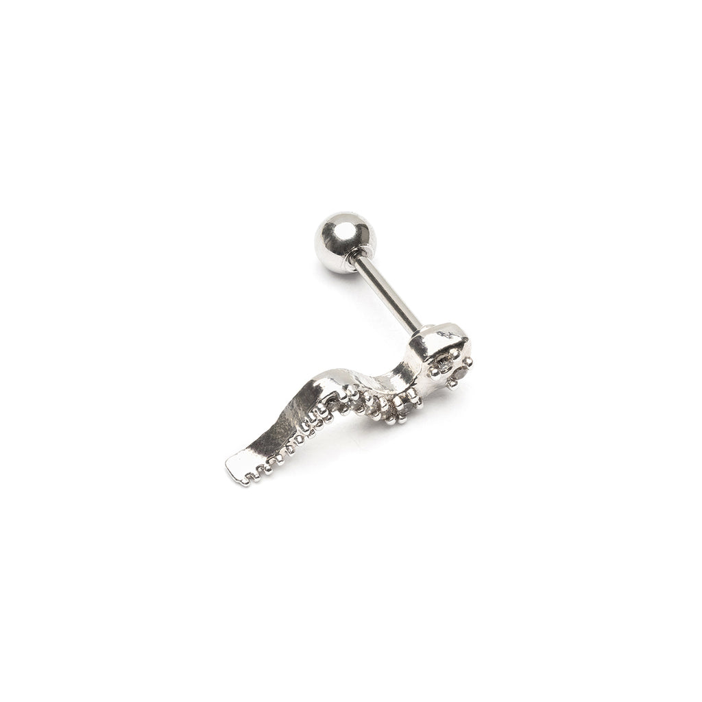 Helix Ear Piercing Stainless Steel Crystal Snake - Simply Whispers