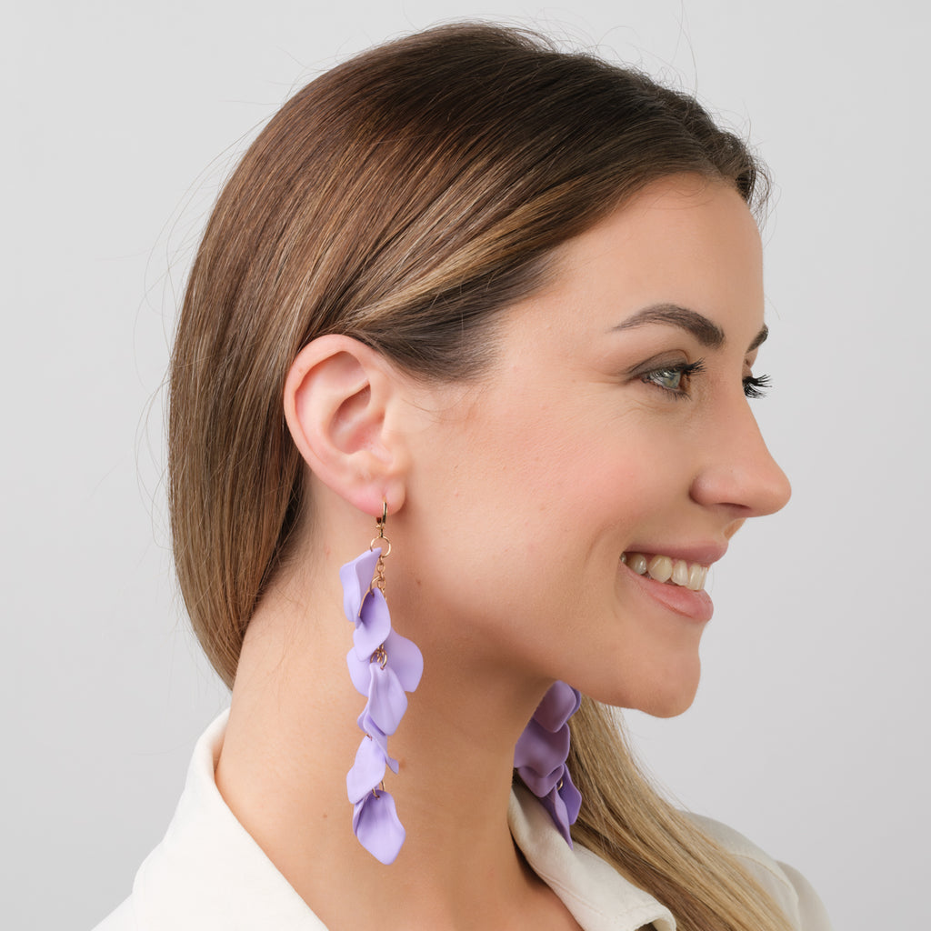 Lilac Wisteria Dangle Earrings - Simply Whispers