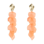 Peach Begonia Dangle Earrings - Simply Whispers