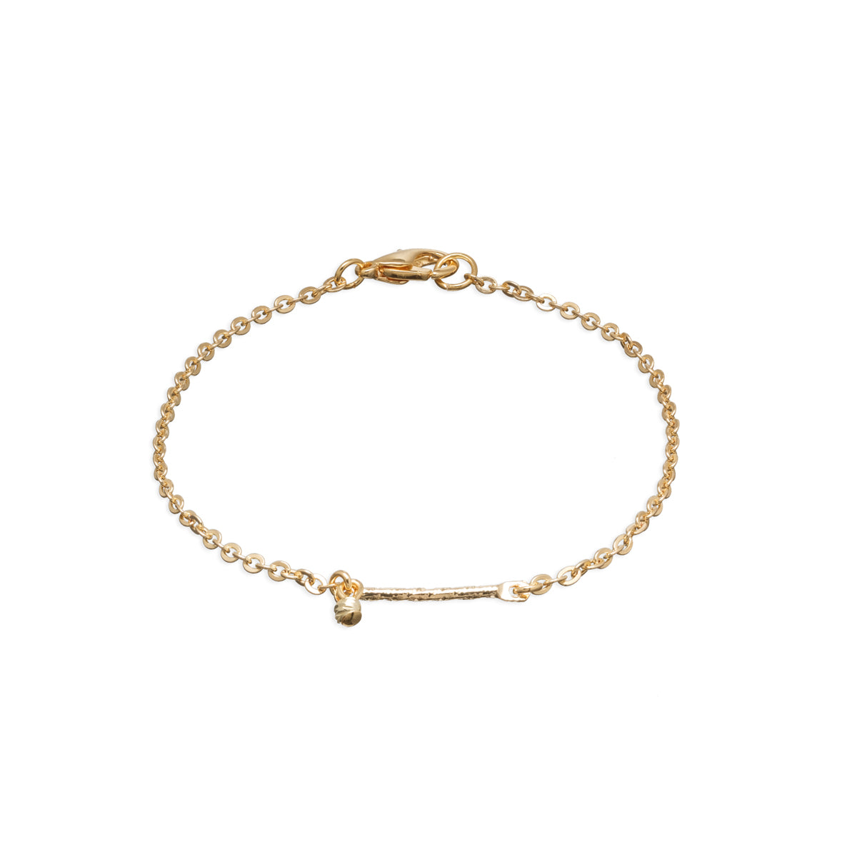 Gold Plated Twist Bar Bracelet - Simply Whispers