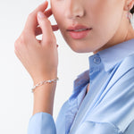 Silver Bead Paperclip Bracelet - Simply Whispers
