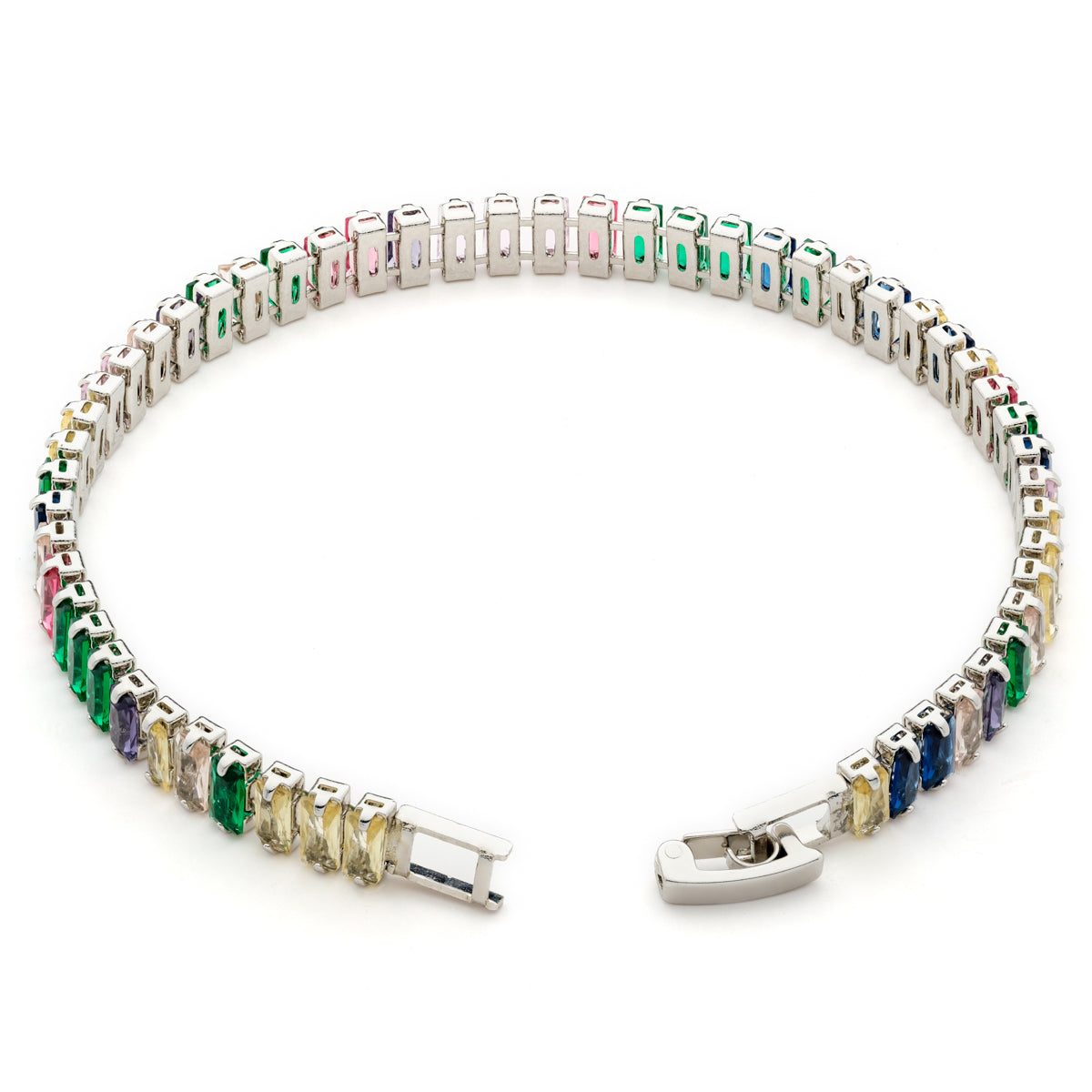 Rainbow Zirconia Tennis Bracelet - Simply Whispers
