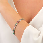 Rainbow Zirconia Tennis Bracelet - Simply Whispers