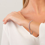 Light Pink Round Zirconia Tennis Bracelet - Simply Whispers