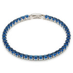 Blue Round Zirconia Tennis Bracelet - Simply Whispers