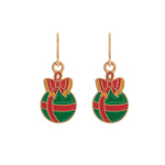 Christmas Ball Niobium French Hook Earrings - Simply Whispers