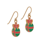 Christmas Ball Niobium French Hook Earrings - Simply Whispers