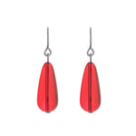 Red Lantern Niobium French Hook Earrings - Simply Whispers