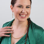 Green Jade Gold Curb Chain Necklace - Simply Whispers