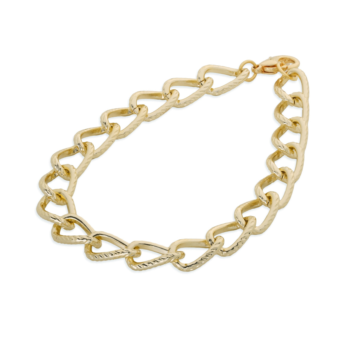 Gold Curb Chain Bracelet - Simply Whispers