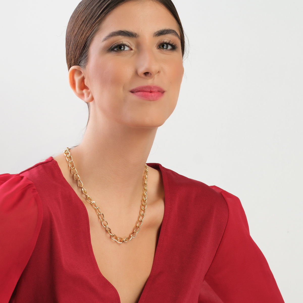 Gold Curb Chain Necklace - Simply Whispers