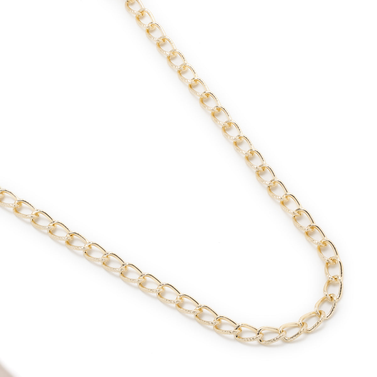 Gold Curb Chain Necklace - Simply Whispers