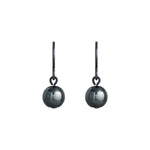 Hematite Bead Black Niobium French hook Earrings - Simply Whispers