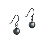 Hematite Bead Black Niobium French hook Earrings - Simply Whispers