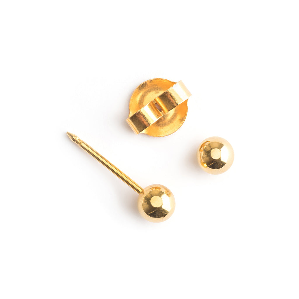 Ear Piercing 4 mm Ball Gold Plated Self Piercer - Simply Whispers