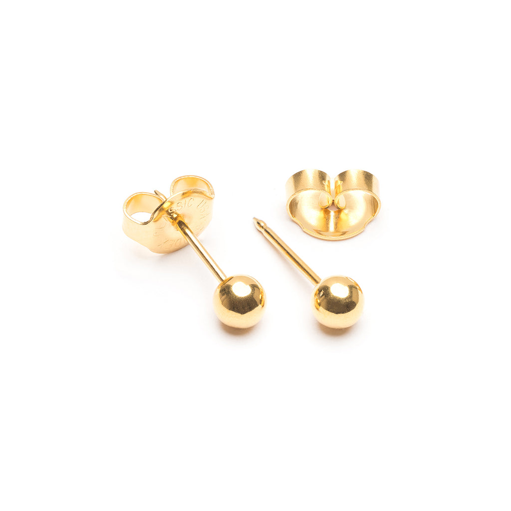 Ear Piercing 4 mm Ball Gold Plated Self Piercer - Simply Whispers